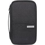 Case Organizador Carteira Passaporte Pequeno Impermeável Preto 