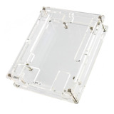 Case Para Arduino Uno Com Parafusos Em Acrílico Transparente