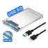 Case Para Hd Externo Transparente Usb 3.0 Notebook Sata 2.5