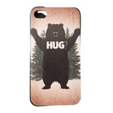Case Para iPhone 4 4s Capinha De Acrílico Abraço De Urso