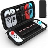 Case Para Nintendo Switch OLED Premium Capa Protetora Com 6 Compartimentos Estojo De Viagem E Bolsa De Acessórios