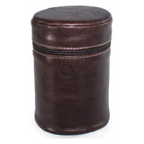 Case Rígidos Couro P Café 11cm X 9cm Photopro