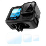 Case Silicone Película Lente Tela Para Gopro Hero 13 Black