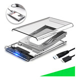 Case Slim Hd Ssd Adaptador Usb 3 0 Sata 3 Ext Ps4 Hd30 Transparente