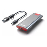 Case Ssd Leitor M2 Nvme Para Usb   Com Dissipador De Calor