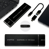 Case Ssd M2 Nvme Pcie Ngff Sata Duplo Protocolo M key Usb 3 1 Adaptador Gaveta Type c 10gbps Não É Compatível Com Ssds Ahci Msata Marca Smart Tools