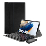 Case Teclado Abnt2 Mouse Para Galaxy Tab A8 X200 X205