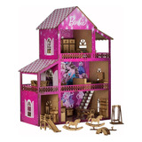 Casinha Boneca Barbie Casa Rosa 37