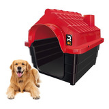 Casinha Cachorros Gatos Porte Médio N4 Jel Plast De Plástico Cor Vermelho