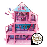 Casinha Casa De Boneca Polly Lol 41 Peças adesivada Show