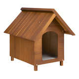 Casinha Casa De Madeira Pet Para Cachorro Cães Resistente N3