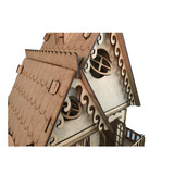 Casinha De Boneca Mdf Mod az Kit 25 Móveis Varão Cortina