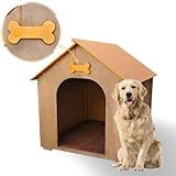 Casinha De Cachorro Grande Em Madeira - Resistente à Chuva