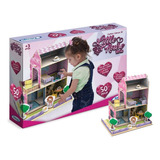 Casinha De Madeira Little House 3d Verão 50 Peças Xalingo