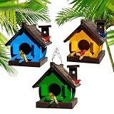 Casinha De Passarinho Kit 3 Un Madeira Ninho Casa De Passaros