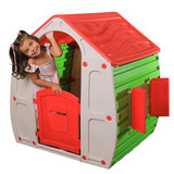 Casinha Infantil Playground Plástico Reforçado Zippy Toys Cor Verde E Vermelho
