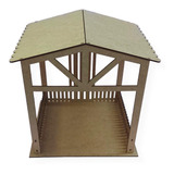Casinha Para Presépio Manjedoura De Madeira Mdf Natal 1 Und