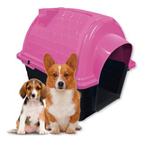 Casinha Pet Iglu Cães Médio grande Furacaopet Personalizada Cor Rosa
