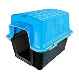 Casinha Plástica Furacão Pet N-4-0- Azul Furacão Pet Para Cães