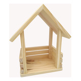 Casinha Porta Presépio Madeira Pinus Rústico Presente Natal