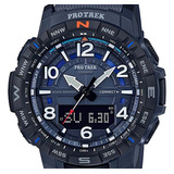 Casio Pro Trek Connect Prt b50 2cr Cor Da Correia Preto Cor Do Bisel Preto Cor Do Fundo Azul