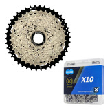 Cassete 10v Absolute 11 42 Corrente Kmc X10 Serve Deore 20v