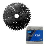 Cassete Bike Kmc React Gmx 10v 11 42 Pto Corrente Kmc X10