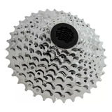 Cassete K7 Catraca 9v Velocidades 11 32t Dentes Cs Pedal Pulse Aço Inoxidável Mtb Encaixe Padrão Shimano Hg Bike Bicicleta Pro Alta Perfomance Prata Cromado 11x32t 1x9s Cog 1 60mm Aro 16 29