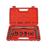 CASSONRM 10 PCS Compressor De Mola De Válvula C Kit De Braçadeira De Desmontagem Gratuita Ferramenta De Remoção De Montagem De Mola De Válvula Com Adaptadores De Empurrador De Pinça Hastes De Extensã