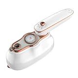 CASSONRM Vaporizador De Viagem Portátil Para Roupas 2 Em 1 Máquina De Engomar A Seco E úmido 20s Aquecimento Rápido Tamanho Compacto Para Viagem 1200W Ferro A Vapor Portátil Giratório Com Medidor De