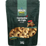 Castanha De Caju Inteira Torrada Sem Sal 200g Brasil Frutt