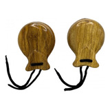 Castanholas Espanholas Em Madeira Clara Dança Cigana 2 Pares