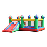 Castelinho Inflável 3x1 Tobogã Pula Pula E Piscina C Motor