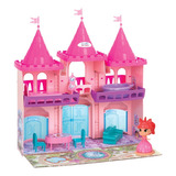 Castelo Princesas Pink Brinquedo Infantil Boneca