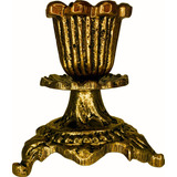 Castiçal Candelabro Suporte P Vela Dourado envelheci 1 Vela