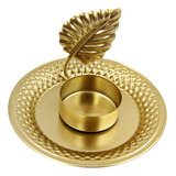 Castiçal De Metal Castiçal Suporte De Folhas De Bananeira