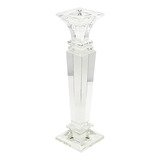 Castiçal Decorativo De Vidro Cristal Design