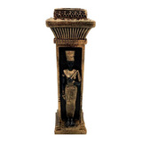 Castiçal Egipcio Egito Nefertiti 18cm Wiccaa