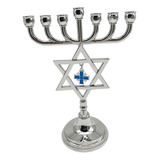 Castiçal Menorá De Hanukkah Com Centro