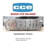 Catálogo Folder Mixer Cce Mx 6060 Novo Okm 