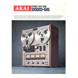 Catálogo   Folder  Tape Deck Akai De Rolo 202d ss   Novo Okm