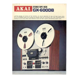 Catálogo   Folder  Tape Deck Akai De Rolo Gx 600db  Novo Okm