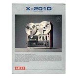 Catálogo Folder Tape Deck Akai De Rolo X 201d Novo Okm