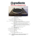 Catálogo Folder Toca Disco Gradiente Rp ii Novo Okm 