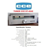Catálogo Folder Tuner Cce St 4040 Novo Okm 