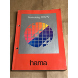 Catálogo Hama Fotokatalog 1978 Máquina Fotográfica