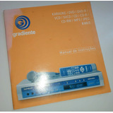 Catálogo Manual Instruções Karaoke Gradiente K40 3