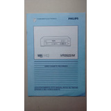 Catálogo Manual Philips Video Cassete Recorder 120a