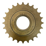 Catraca Roda Livre Bicicleta 24 Dentes Esferada Dourada Bike