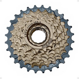 Catraca Roda Livre Rosca 8v 13 28 Mtb Bike 3x8v 24v Dourada